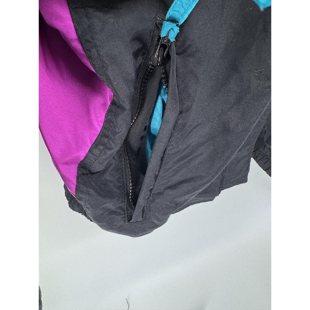 Columbia Bugaboo Vintage 90s Colorblock Jacket Womens Large Teal Pink Black - Picture 4 of 10